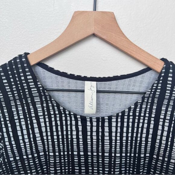 Evereve Allison Joy Black and White Printed Dress 3/4 Length Sleeves Size Small - Picture 5 of 11
